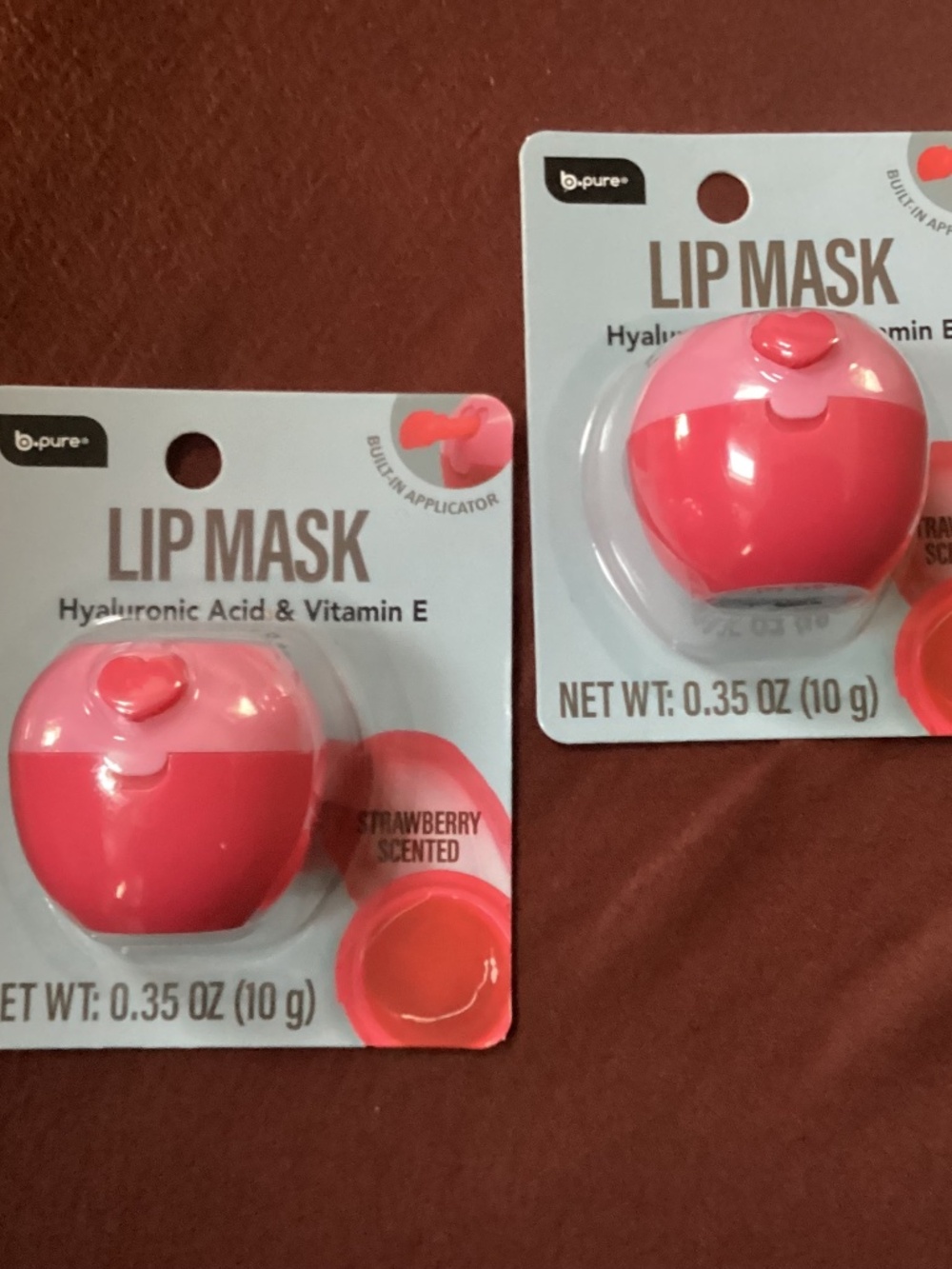 b.pure lip masks bundle New strawberry scented